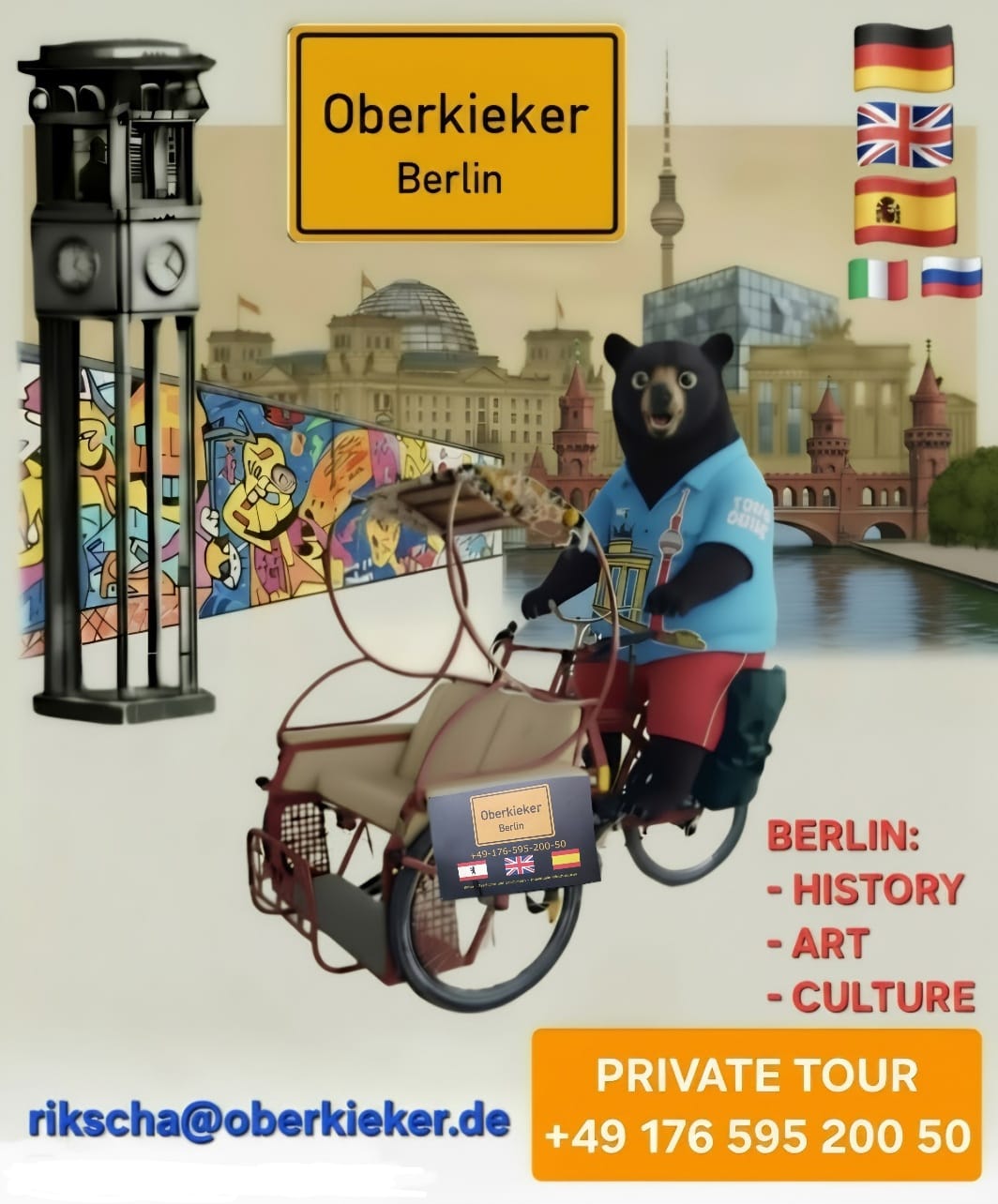Oberkieker - Rikscha-Bär